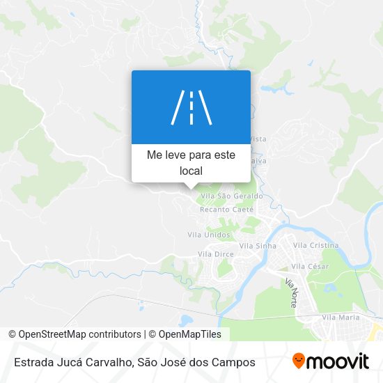 Estrada Jucá Carvalho mapa