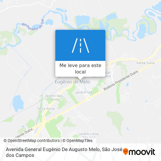 Avenida General Eugênio De Augusto Melo mapa