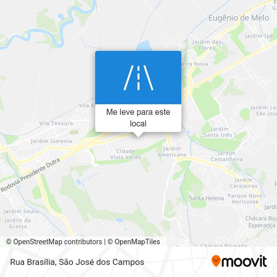 Rua Brasília mapa