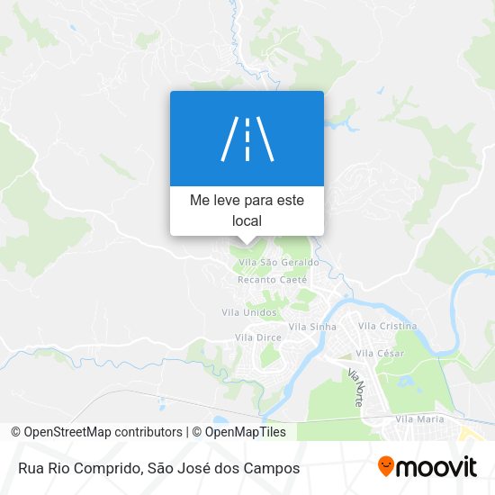 Rua Rio Comprido mapa
