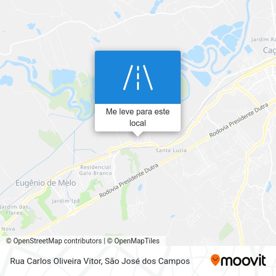 Rua Carlos Oliveira Vitor mapa