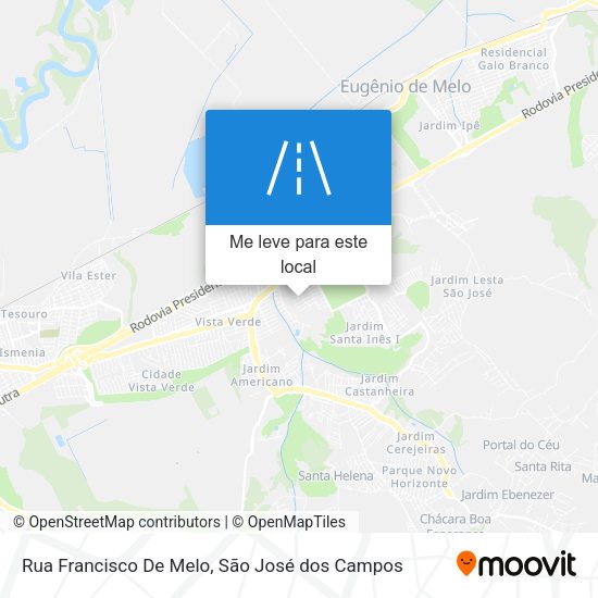 Rua Francisco De Melo mapa