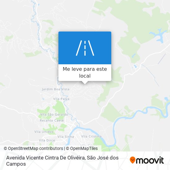 Avenida Vicente Cintra De Olivéira mapa