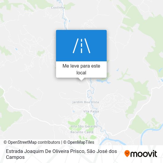 Estrada Joaquim De Oliveira Prisco mapa