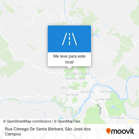 Rua Córrego De Santa Bárbara mapa