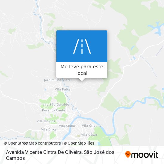 Avenida Vicente Cintra De Oliveira mapa
