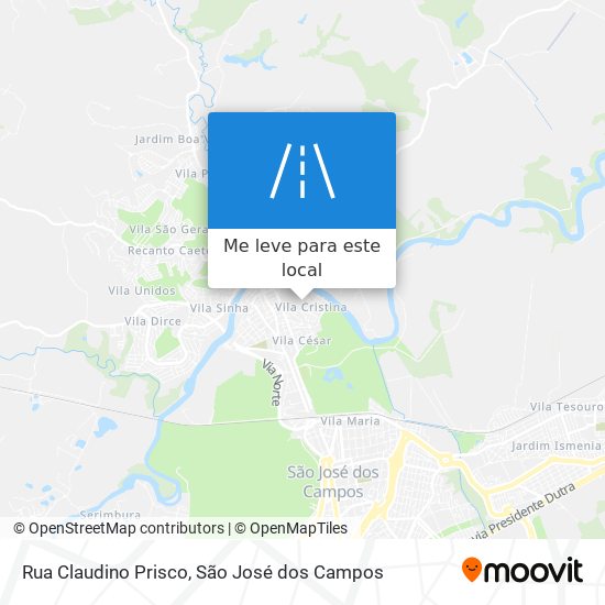 Rua Claudino Prisco mapa