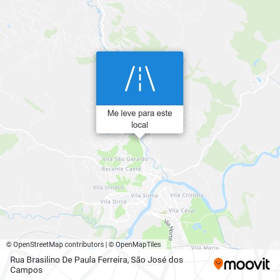 Rua Brasilino De Paula Ferreira mapa
