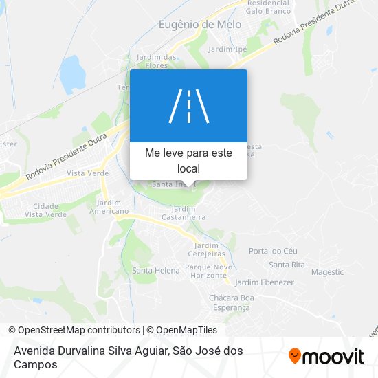 Avenida Durvalina Silva Aguiar mapa