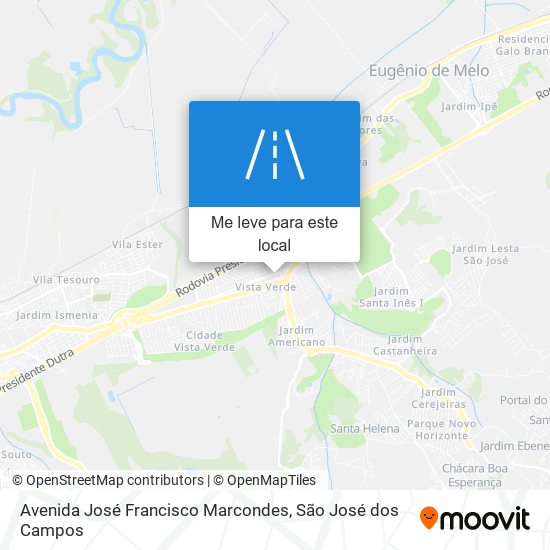 Avenida José Francisco Marcondes mapa