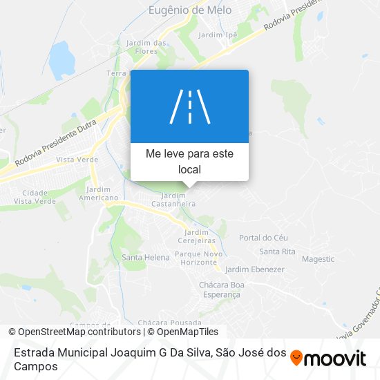 Estrada Municipal Joaquim G Da Silva mapa