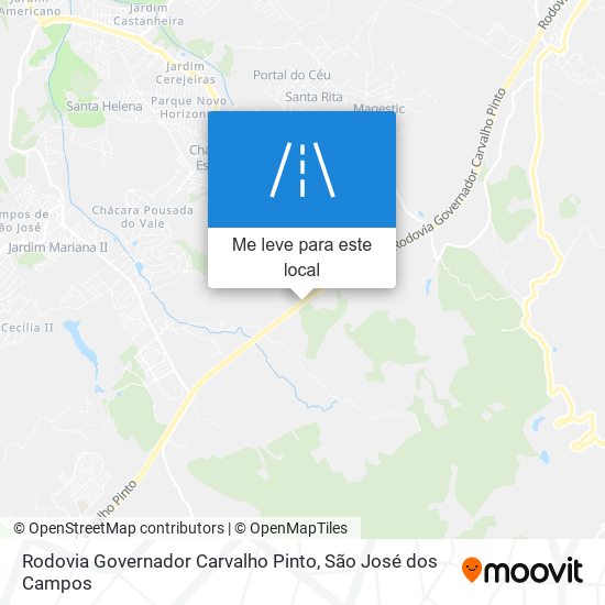 Rodovia Governador Carvalho Pinto mapa
