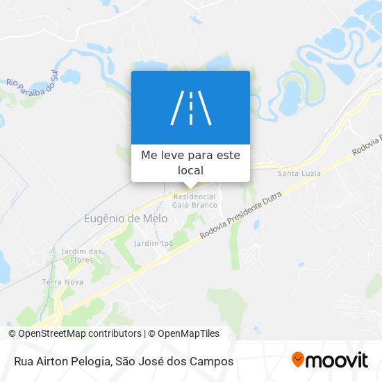 Rua Airton Pelogia mapa