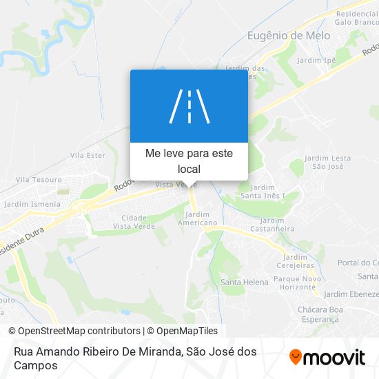 Rua Amando Ribeiro De Miranda mapa