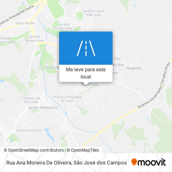 Rua Ana Moreira De Oliveira mapa