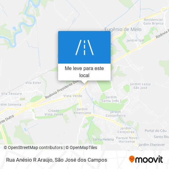 Rua Anésio R Araújo mapa