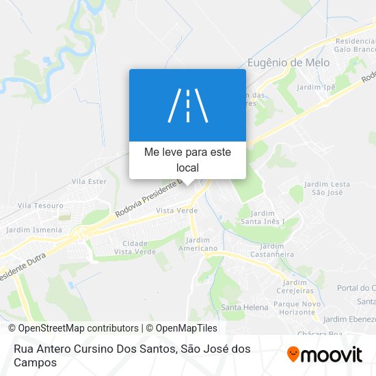 Rua Antero Cursino Dos Santos mapa