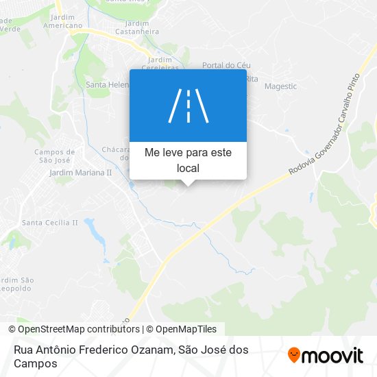 Rua Antônio Frederico Ozanam mapa
