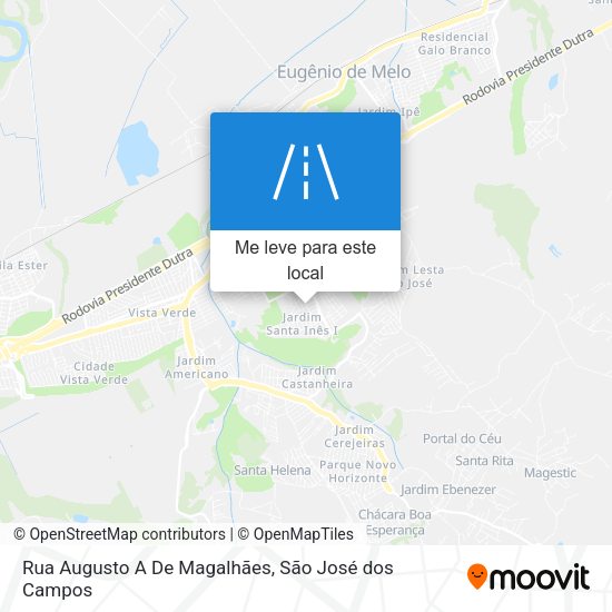 Rua Augusto A De Magalhães mapa