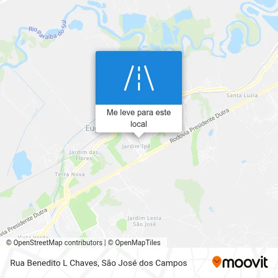 Rua Benedito L Chaves mapa