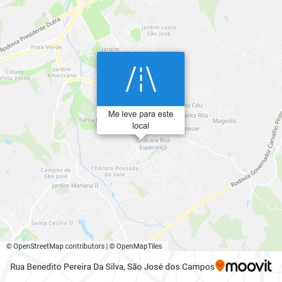 Rua Benedito Pereira Da Silva mapa