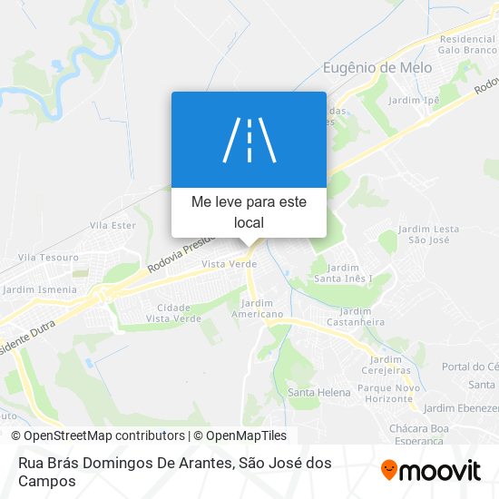 Rua Brás Domingos De Arantes mapa