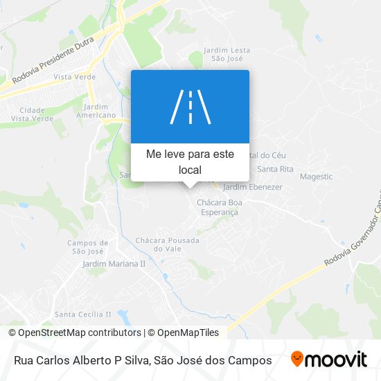 Rua Carlos Alberto P Silva mapa