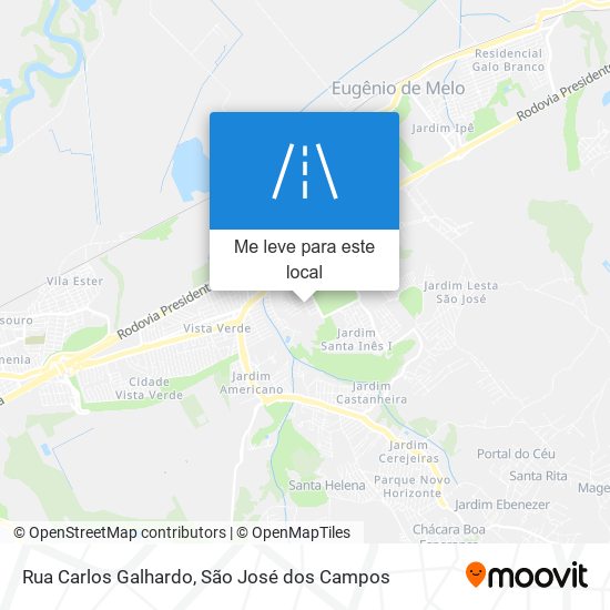 Rua Carlos Galhardo mapa