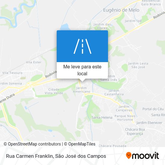 Rua Carmen Franklin mapa