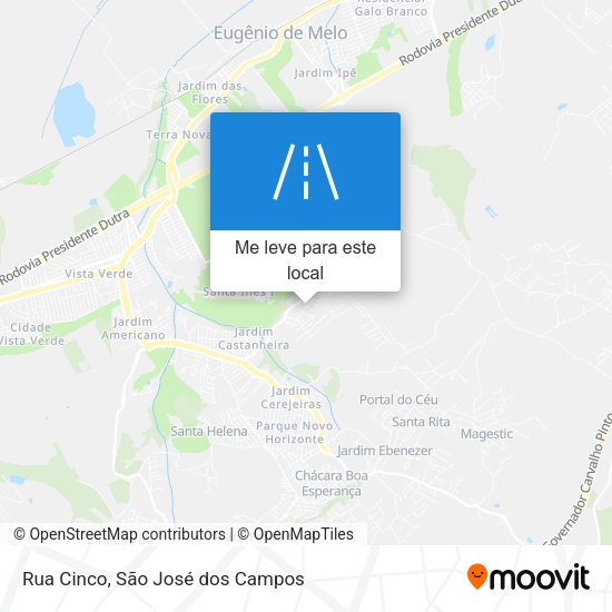 Rua Cinco mapa