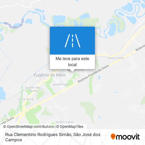 Rua Clementino Rodrigues Simão mapa