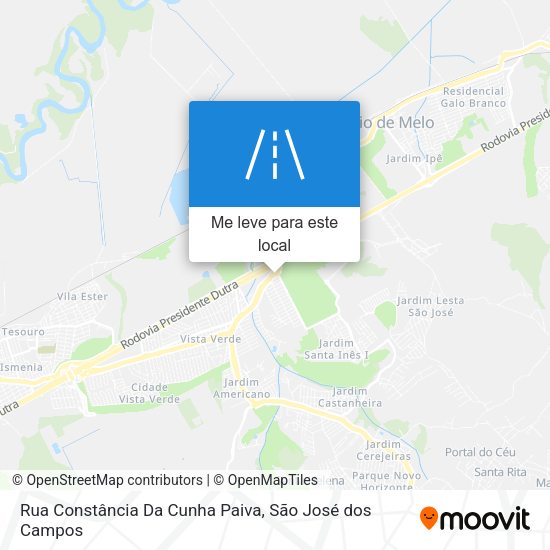 Rua Constância Da Cunha Paiva mapa