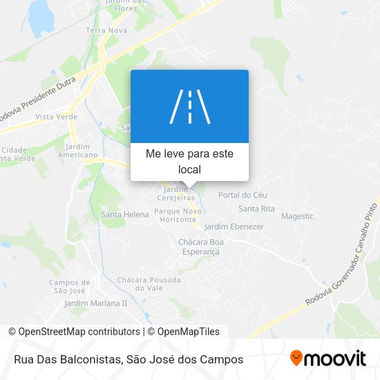 Rua Das Balconistas mapa