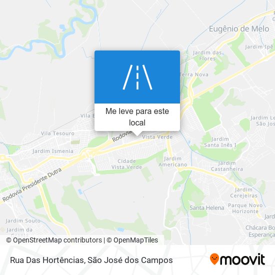 Rua Das Hortências mapa