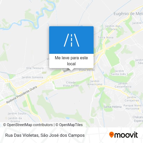 Rua Das Violetas mapa