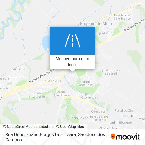 Rua Deocleciano Borges De Oliveira mapa
