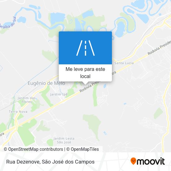 Rua Dezenove mapa