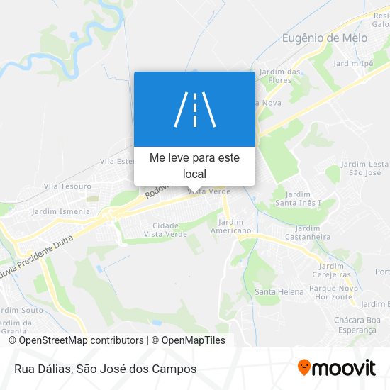 Rua Dálias mapa