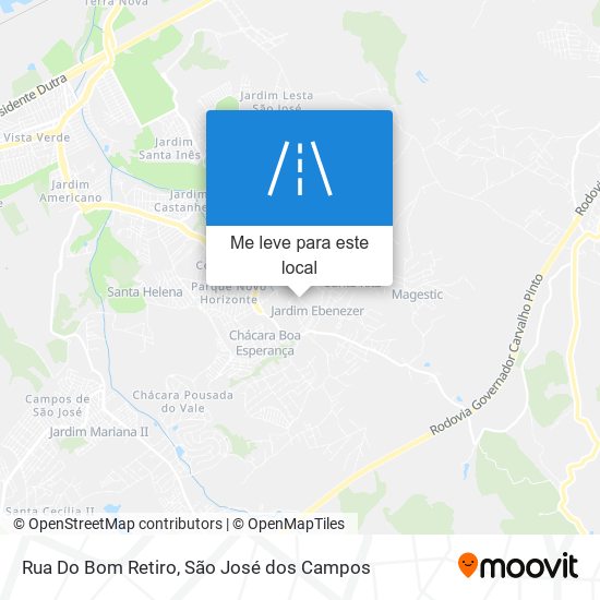 Rua Do Bom Retiro mapa