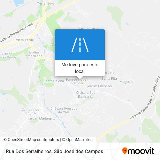 Rua Dos Serralheiros mapa