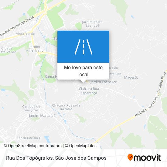 Rua Dos Topógrafos mapa