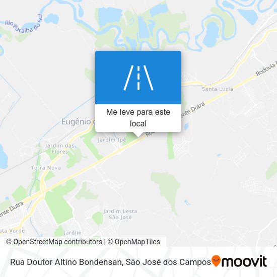 Rua Doutor Altino Bondensan mapa