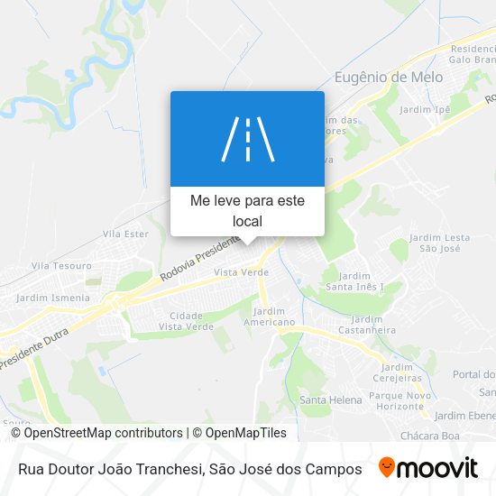 Rua Doutor João Tranchesi mapa