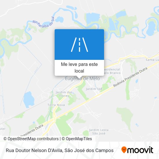 Rua Doutor Nelson D'Avila mapa