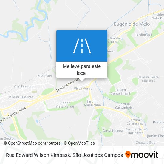 Rua Edward Wilson Kimbask mapa