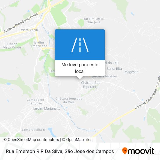 Rua Emerson R R Da Silva mapa