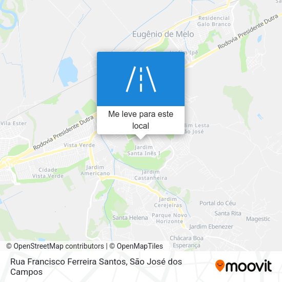 Rua Francisco Ferreira Santos mapa