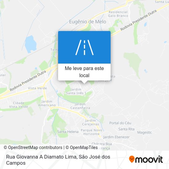 Rua Giovanna A Diamato Lima mapa