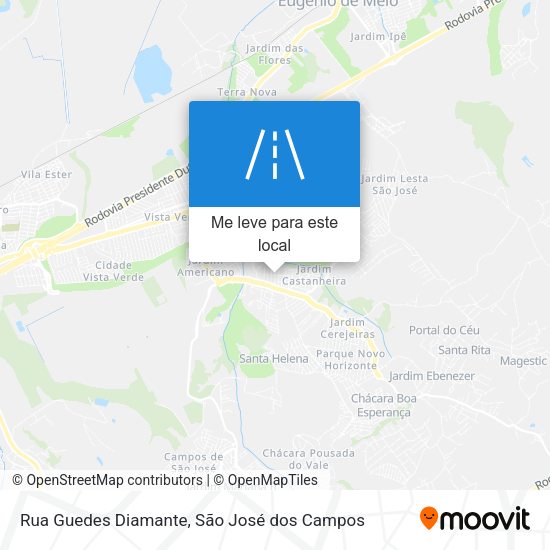 Rua Guedes Diamante mapa