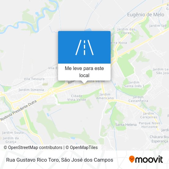 Rua Gustavo Rico Toro mapa